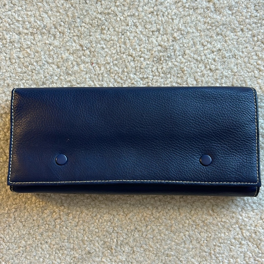 Leather travel jewelry case